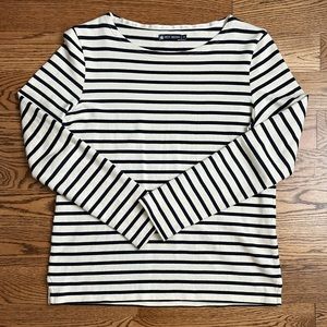 Petit Bateau Mariniere - cream/navy - Size S